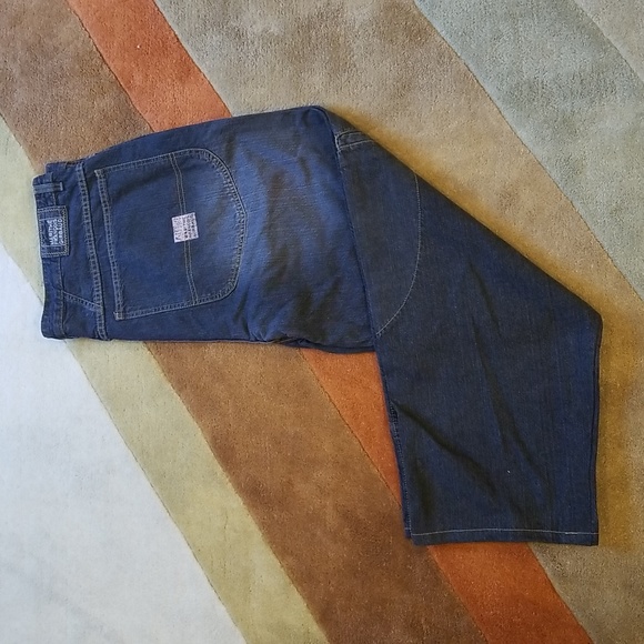 Vintage 90s Marithe Francois Girbaud Mens 42x46 Baggy Wide Leg Jeans - Picture 1 of 13